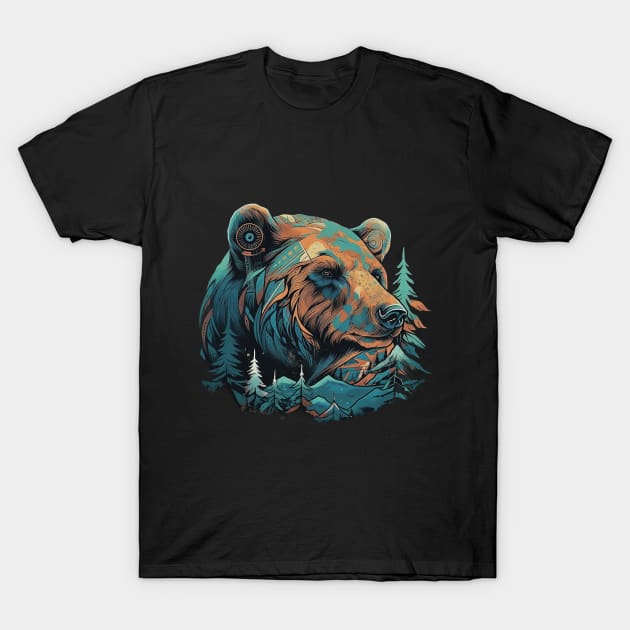 Forest bear T-Shirt by GreenMary Design